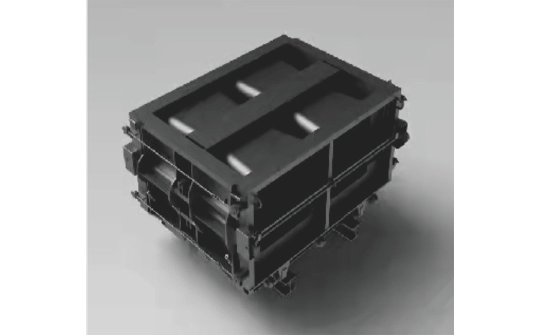 Doble molde de protección de pendiente escalon.
