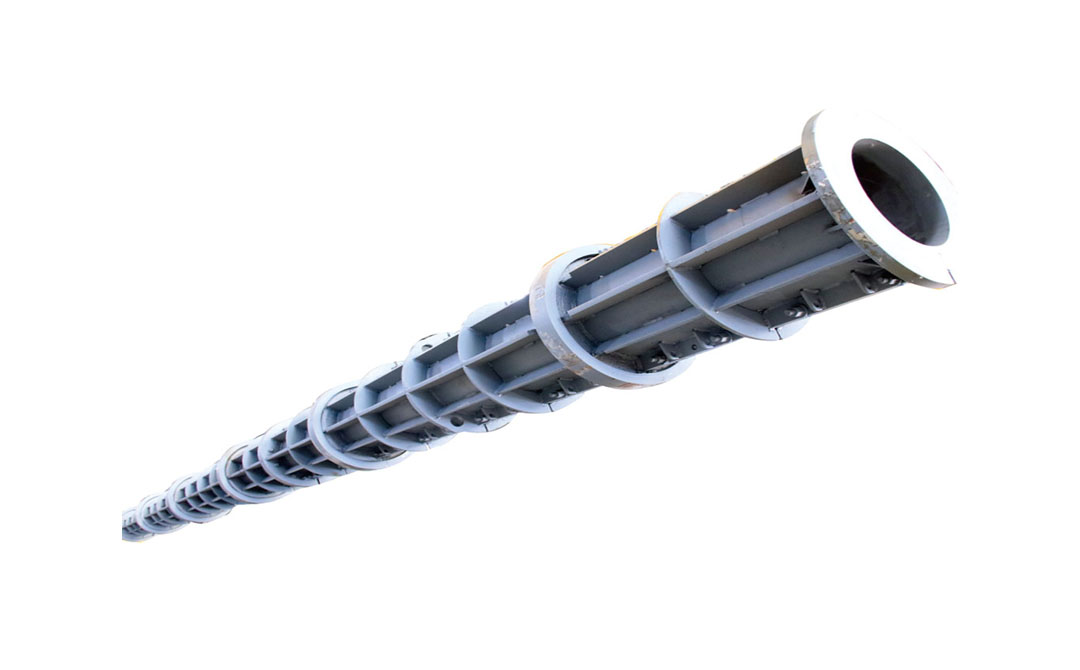 Molde de acero para poste de hormigón
