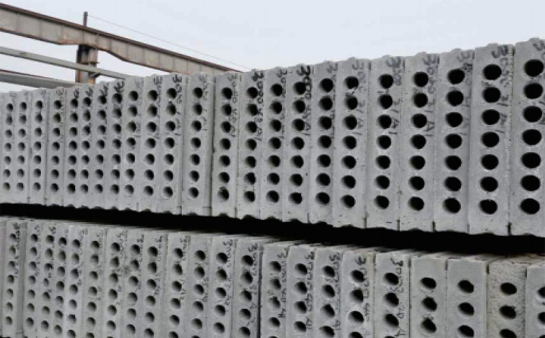 Panel de pared con arcilla expandida