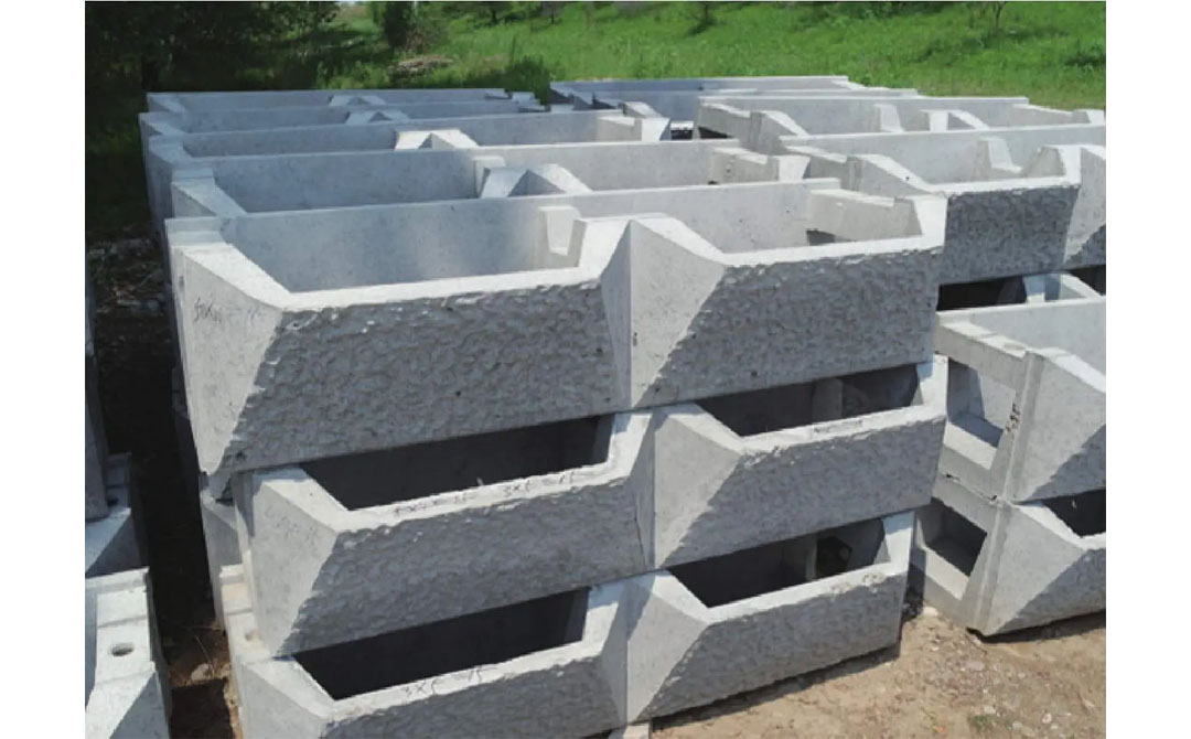 Tipo de plantación de pastos, tipo de nido de peces y tipo de guijarro
