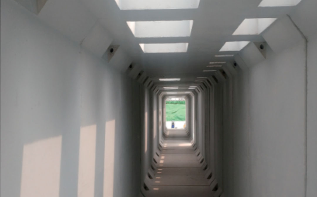 Túnel prefabricado de electricidad