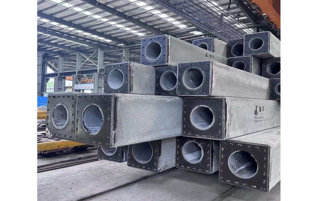 Pilote cuadrado hueco de hormigón pretensado