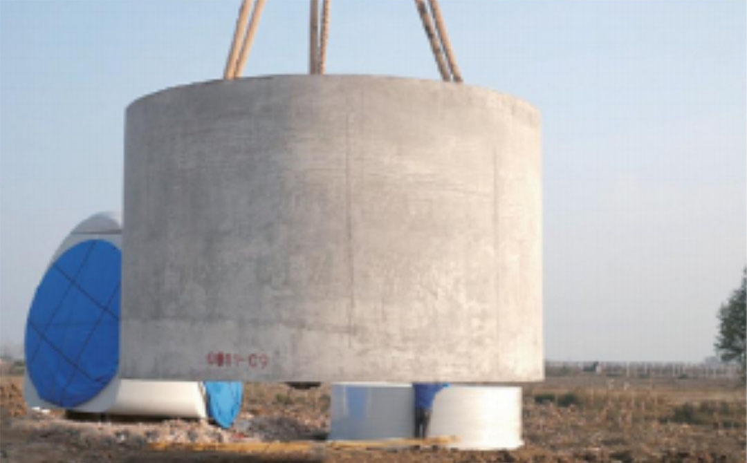 Torre eólica prefabricada de hormigón