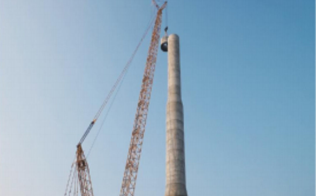 Torre eólica prefabricada de hormigón