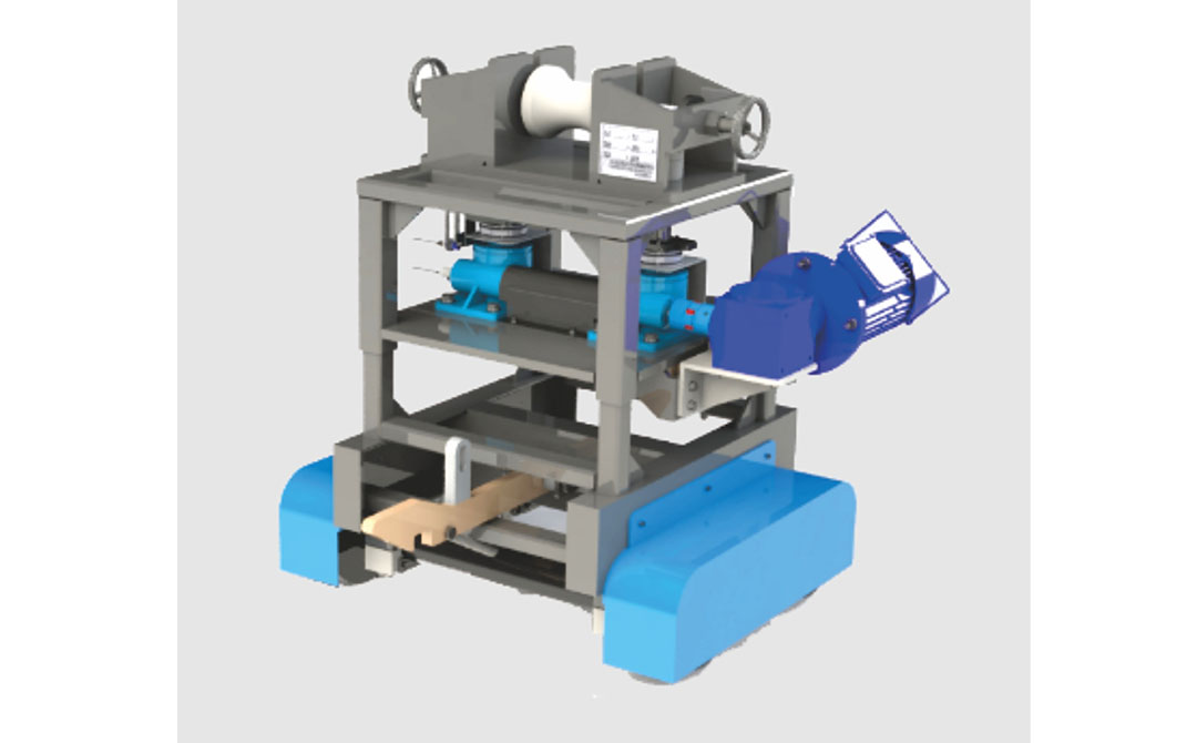 Elevador de bombesiguiendo el carro

